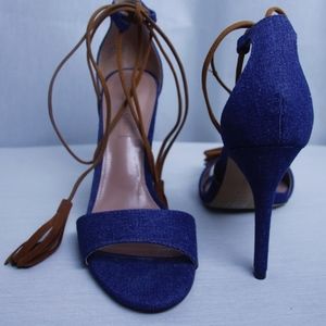 BCBG Maxazria Denim Stiletto Sandal